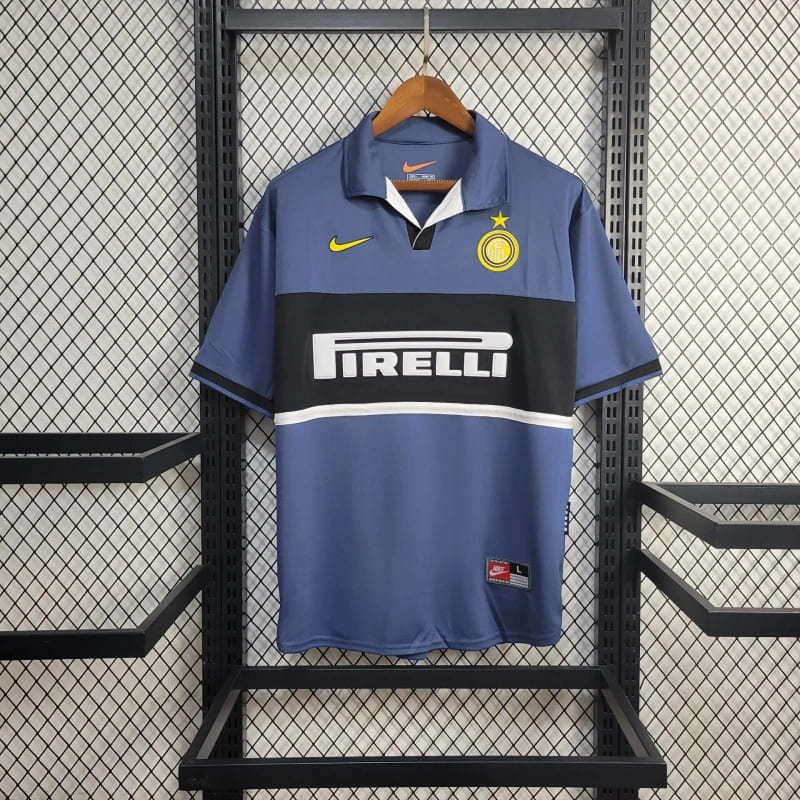 camisa-camiseta-da-internazionale-inter-de-milão-retrô-antiga-nike-patrocínio-pirelli-temporada-1998/99-98/99-azul-cinza-de-gola-polo-masculina-tailandesa-ronaldo-fenômeno-roberto-baggio-ivan-zamorano-zanetti-djorkaeff-iii-3-terceira