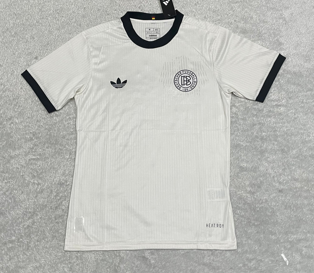 camisa camiseta blusa da alemanha nova lançamento da temporada 2025/26 25/26 edição especial aniversário 125 anos dfb versão jogador tailandesa réplica pro mantos