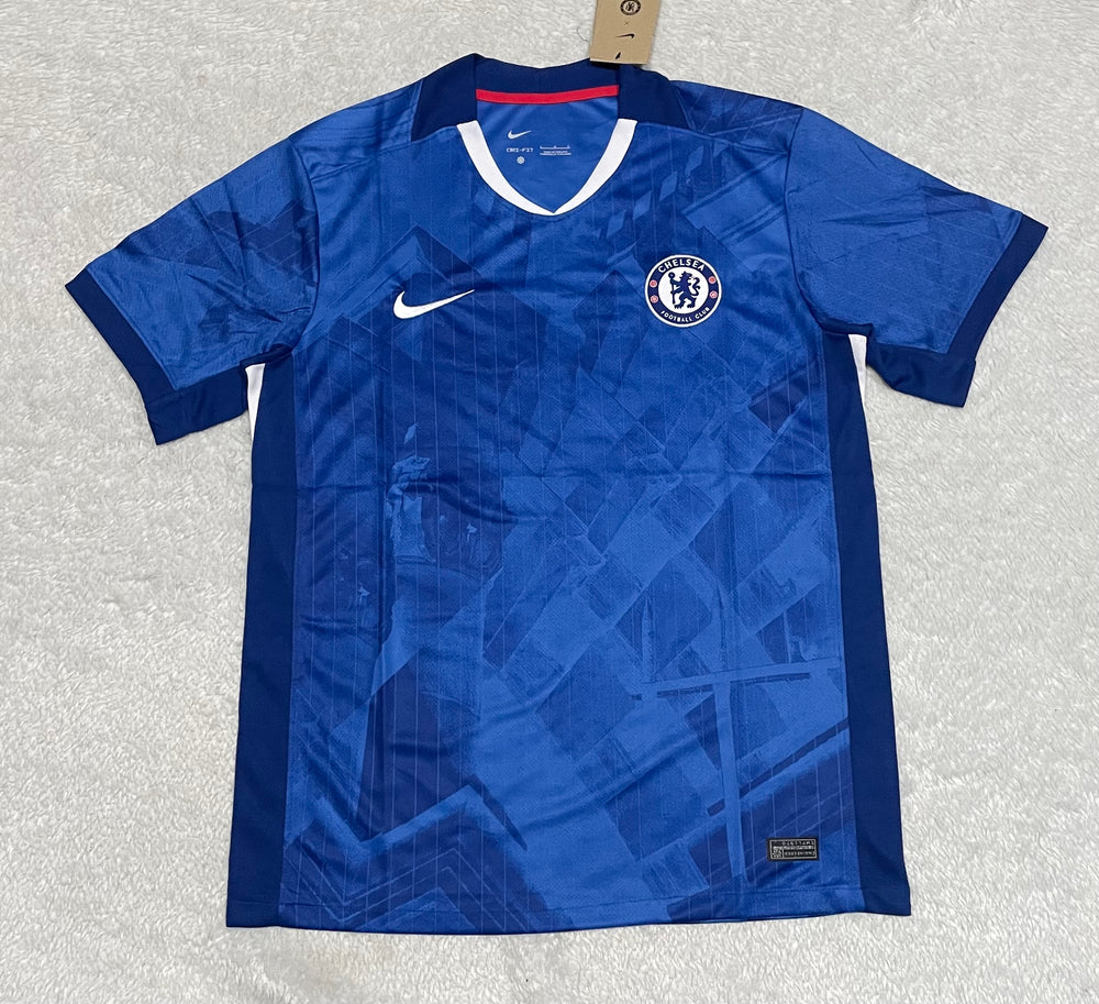 camisa camiseta blusa do chelsea nova lançamento da temporada 2025/26 25/26 i 1 titular principal primeira home azul masculina versão torcedor tailandesa réplica pro mantos