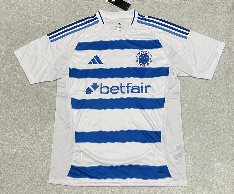 camisa camiseta blusa do cruzeiro a pronta entrega nova lançamento da temporada 2025/26 25/26 ii 2 segunda reserva away visitante listrada masculina versão torcedor tailandesa réplica pro mantos gabigol kaio jorge