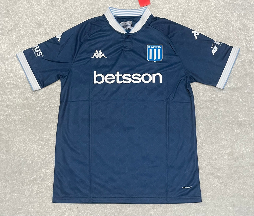 camisa camiseta blusa do racing nova lançamento da temporada 2025/26 25/26 ii 2 segunda reserva away visitante azul marinho masculina versão torcedor tailandesa réplica pro mantos