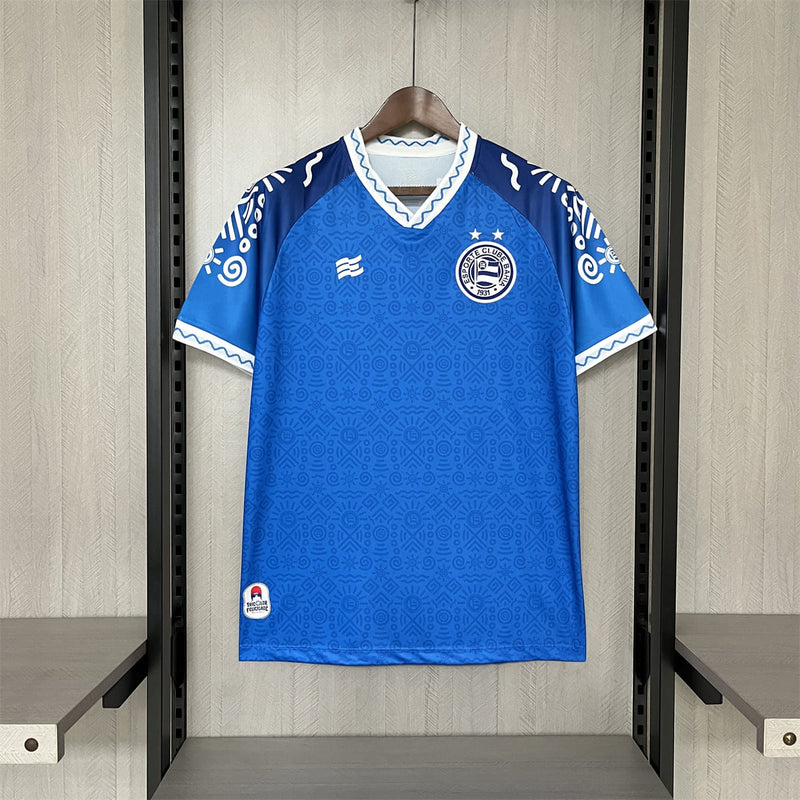 camisa camiseta blusa do bahia da temporada 2024/25 24/25 bbmp esquadrão azul consciência negra carlinhos brown masculina versão torcedor tailandesa réplica pro mantos