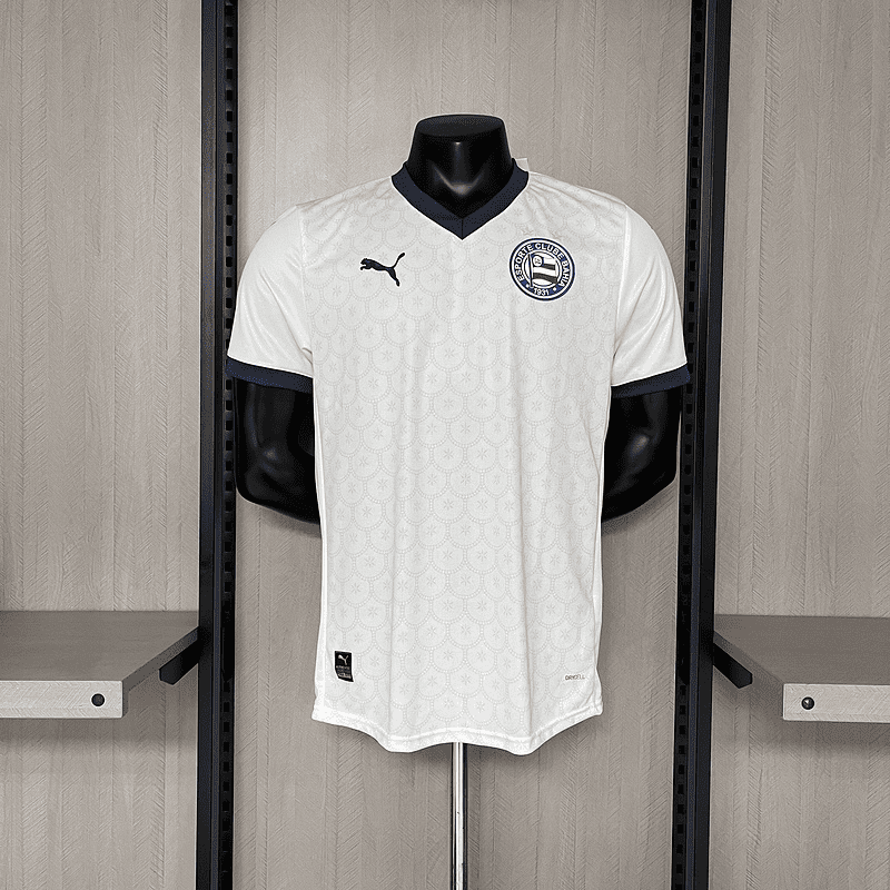 camisa camiseta blusa do bahia nova lançamento da temporada 2025/26 25/26 bbmp puma branca i 1 titular principal primeira home libertadores masculina versão jogador tailandesa réplica pro mantos