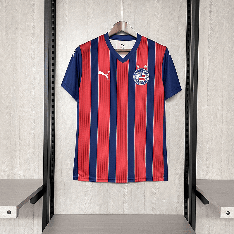 camisa camiseta blusa do bahia nova lançamento da temporada 2025/26 25/26 bbmp puma tricolor listrada ii 2 segunda reserva away visitante libertadores masculina versão torcedor tailandesa réplica pro mantos