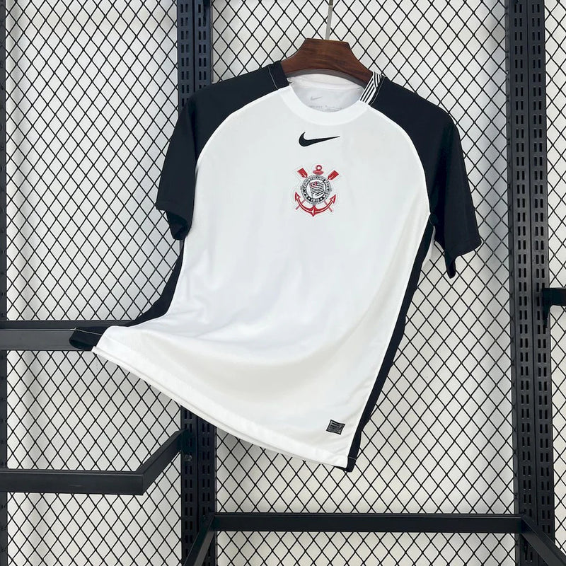 camisa camiseta corinthians nova lançamento da temporada 2025/26 25/26 anos título mundial de clubes 2000 i 1 titular principal primeira branca home masculina escudo centralizado versão torcedor tailandesa réplica pro mantos