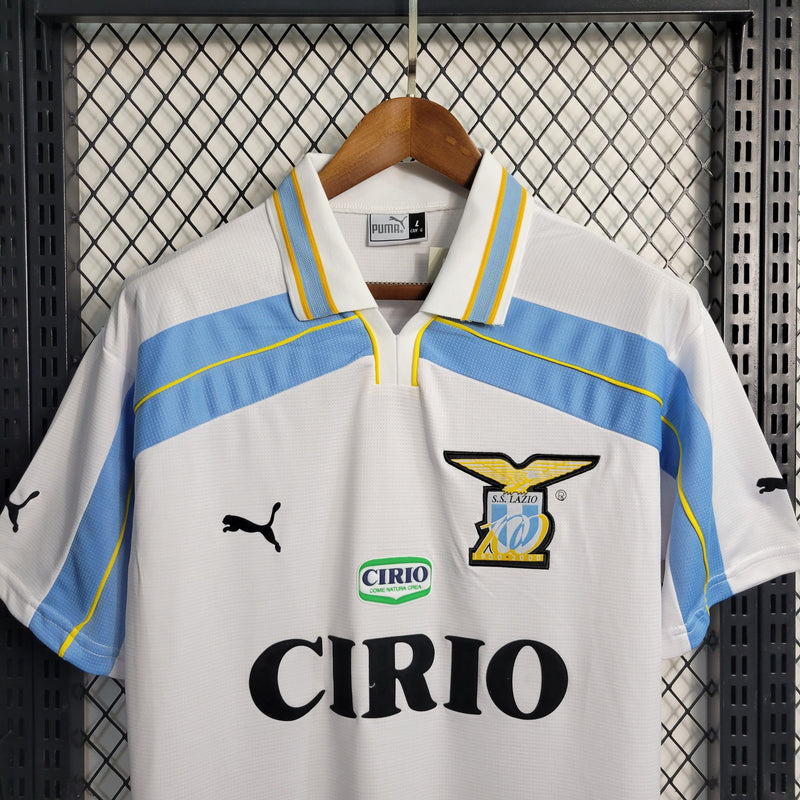 comprar-camisa-camiseta-blusa-da-lazio-da-temporada-1999/2000-99/00-retrô-antiga-branca-cirio-ii-2-segunda-reserva-masculina-versão-modelo-torcedor-tailandesa-réplica-de-time-de-futebol