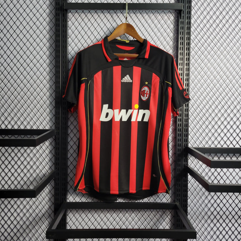 comprar-camisa-camiseta-blusa-do-ac-milan-retrô-antiga-da-temporada-2006/2007-06/07-vermelha-e-preta-listrada-bwin-título-campeão-da-champions-league-inzaghi-ronaldo-kaká-seedorf-gattuso-pirlo-cafu-maldini-masculina-1-i-titular-principal-tailandesa