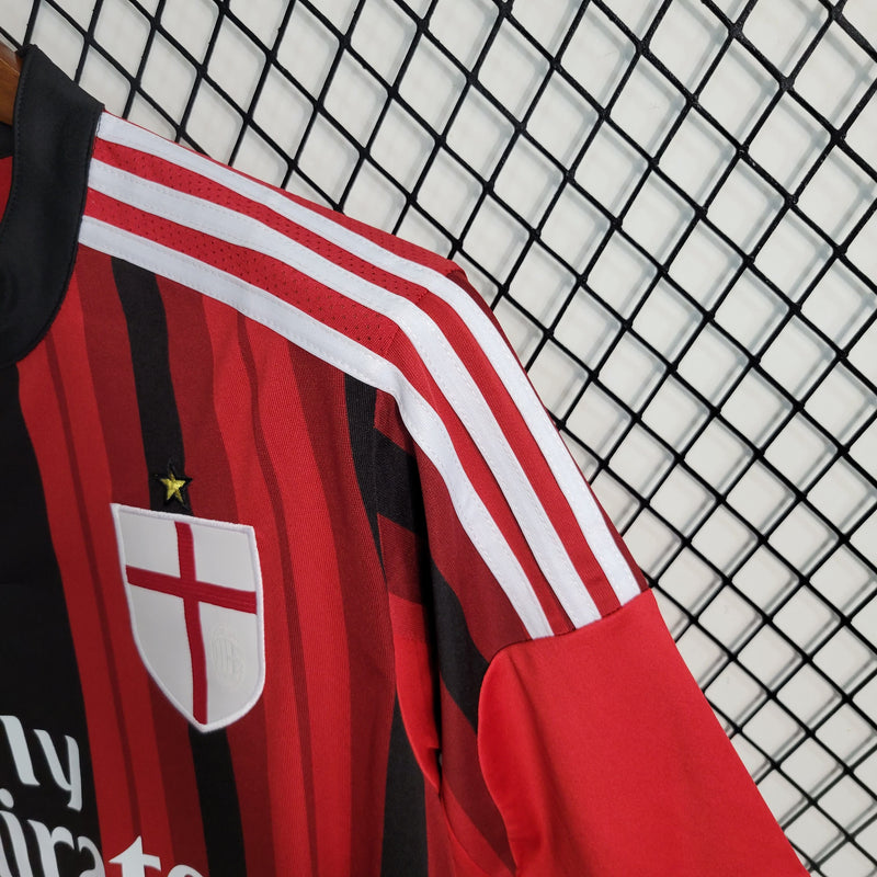 comprar-camisa-camiseta-blusa-do-ac-milan-retrô-antiga-da-temporada-2014/2015-14/15-vermelha-e-preta-listrada-fly-emirates-honda-fernando-torres-masculina-1-i-titular-principal-torcedor-tailandesa-réplica