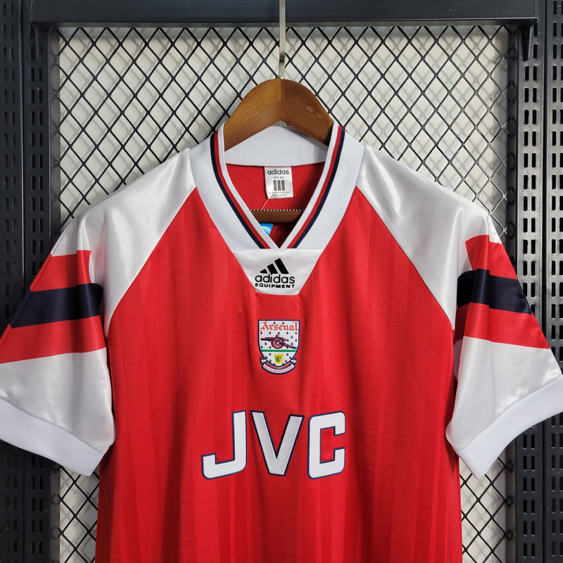 comprar-camisa-camiseta-blusa-do-arsenal-retrô-antiga-da-temporada-1992/1993-92/93-vermelha-jvc-masculina-i-1-titular-principal-primeira-versão-modelo-torcedor-tailandesa-réplica-de-time-de-futebol