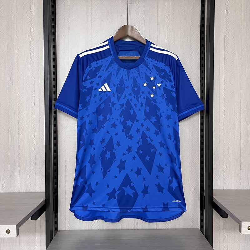 comprar-camisa-camiseta-blusa-do-cruzeiro-nova-lançamento-adidas-da-temporada-2024/25-24/25-i-1-titular-principal-primeira-home-azul-estrelas-masculina-versão-modelo-torcedor-tailandesa-réplica-pro-mantos-matheus-pereira-kaio-jorge