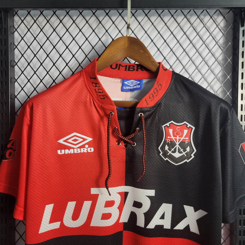 comprar-camisa-camiseta-blusa-do-flamengo-retrô-antiga-da-temporada-1994/95-94/95-iii-3-terceira-rubro-negra-vermelha-e-preta-masculina-lubrax-aniversário-de-100-anos-tailandesa-réplica-de-time-de-futebol