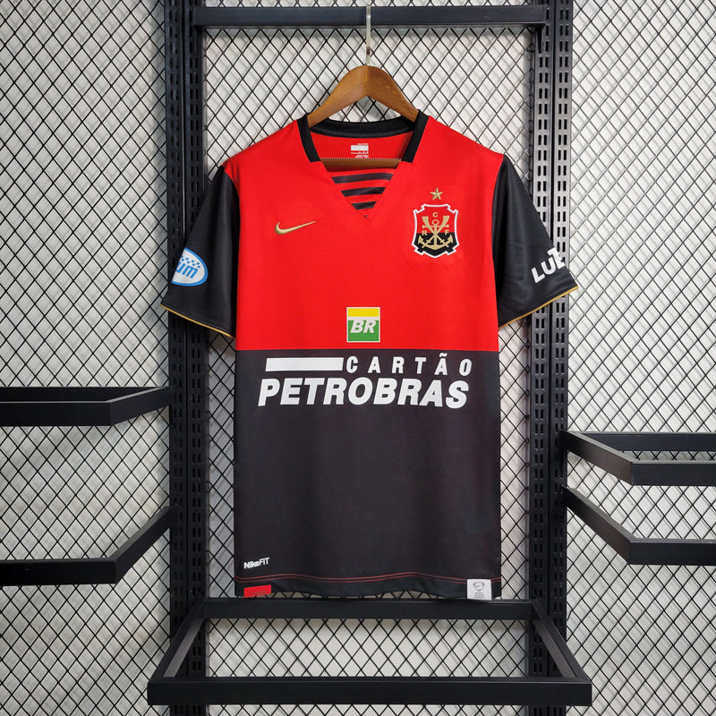 comprar-camisa-camiseta-blusa-do-flamengo-retrô-antiga-da-temporada-2008/09-08/09-iii-3-terceira-rubro-negra-vermelha-e-preta-masculina-petrobras-metade-tailandesa-réplica-de-time-de-futebol