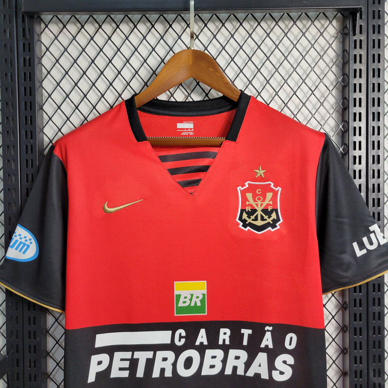 comprar-camisa-camiseta-blusa-do-flamengo-retrô-antiga-da-temporada-2008/09-08/09-iii-3-terceira-rubro-negra-vermelha-e-preta-masculina-petrobras-metade-tailandesa-réplica-de-time-de-futebol