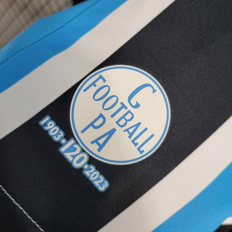 comprar-camisa-camiseta-blusa-do-grêmio-nova-lançamento-da-temporada-2023/24-23/24-masculina-i-1-titular-principal-tricolor-listrada-com-listras-primeira-azul-preto-preta-e-branco-branca-versão-modelo-torcedor-tailandesa-réplica-de-time-de-futebol