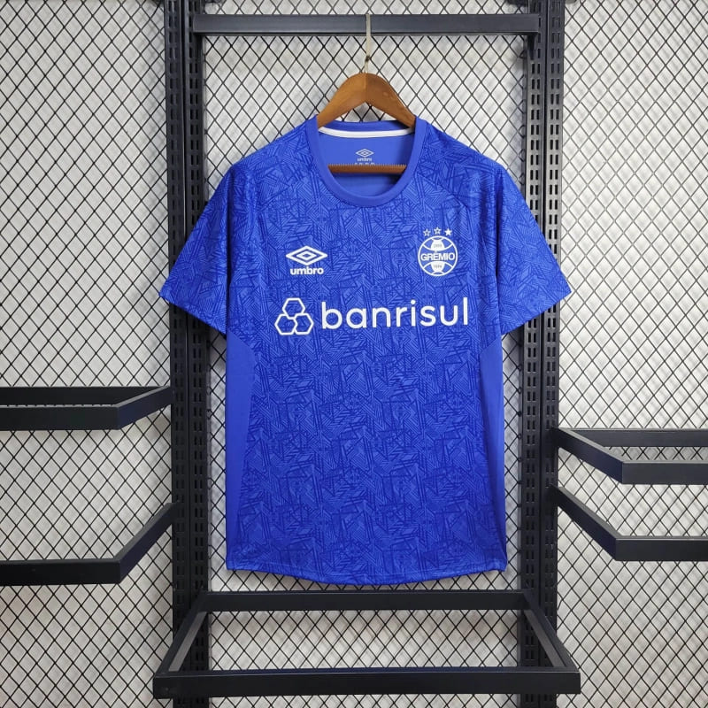 comprar-camisa-camiseta-blusa-do-grêmio-umbro-nova-lançamento-da-temporada-2024/25-24/25-masculina-de-treino-treinamento-viagem-azul-versão-modelo-torcedor-tailandesa-réplica-pro-mantos