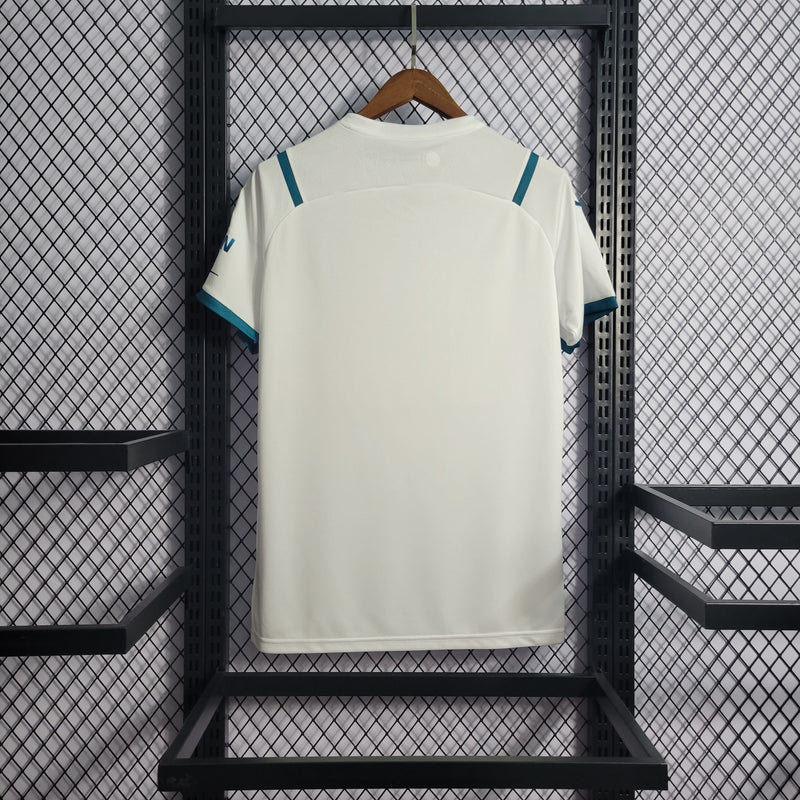 comprar-camisa-camiseta-blusa-do-manchester-city-branca-da-temporada-2021/2022-21/22-ii-2-segunda-reserva-e-com-azul-brilhante-masculina-versão-modelo-torcedor-tailandesa-réplica-de-time-de-futebol