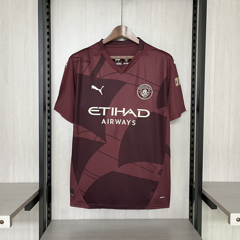 comprar-camisa-camiseta-blusa-do-manchester-city-nova-lançamento-puma-da-temporada-2024/25-24/25-iii-3-terceira-third-vermelha-vinho-etihad-masculina-versão-modelo-torcedor-tailandesa-réplica-pro-mantos-haaland-de-bruyne-savinho