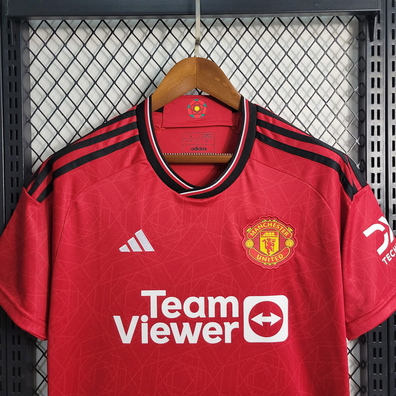 comprar-camisa-camiseta-blusa-do-manchester-united-nova-lançamento-da-temporada-2023/24-23/24-vermelha-i-1-titular-principal-primeira-masculina-versão-modelo-torcedor-tailandesa-réplica-de-time-de-futebol