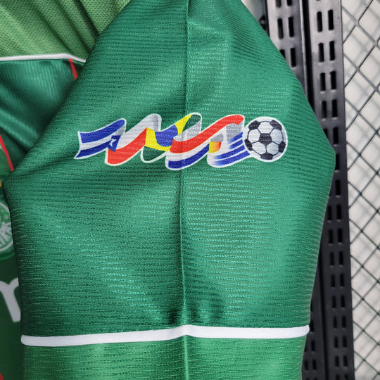 comprar-camisa-camiseta-blusa-do-palmeiras-retro-antiga-da-temporada-1999-2000-verde-1-i-titular-principal-parmalat-campeão-título-da-libertadores-paulo-nunes-zinho-evair-tailandesa-réplica