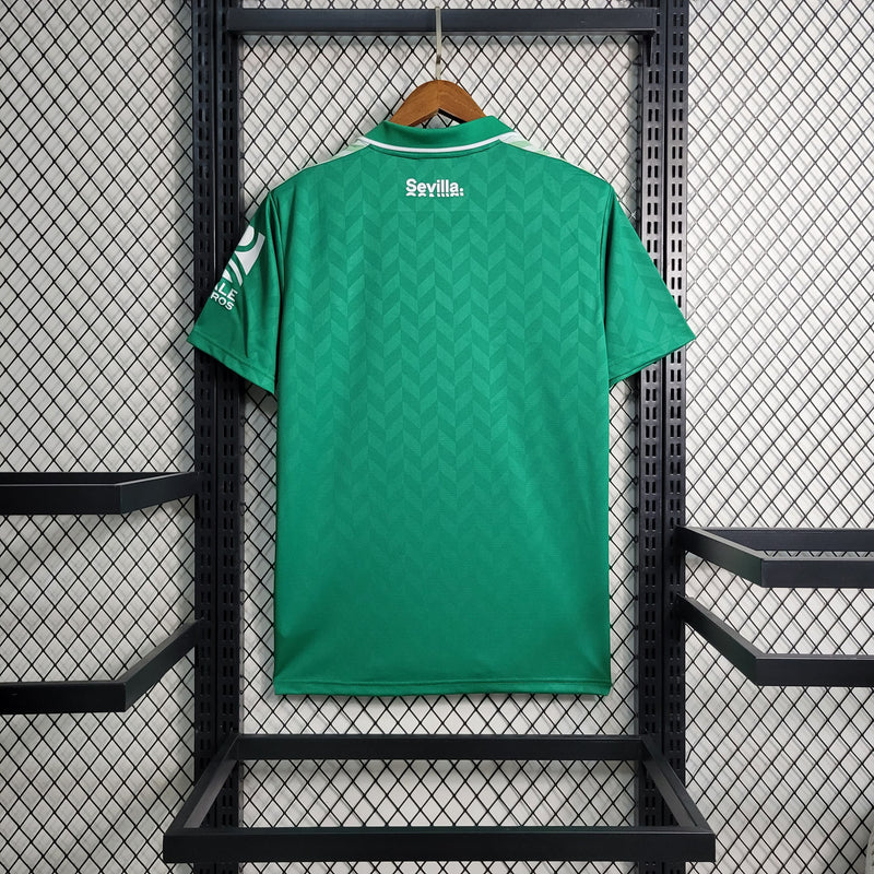 comprar-camisa-camiseta-blusa-do-real-betis-nova-lançamento-da-temporada-2023/24-23/24-ii-2-segunda-reserva-away-verde-de-com-gola-polo-masculina-versão-modelo-torcedor-tailandesa