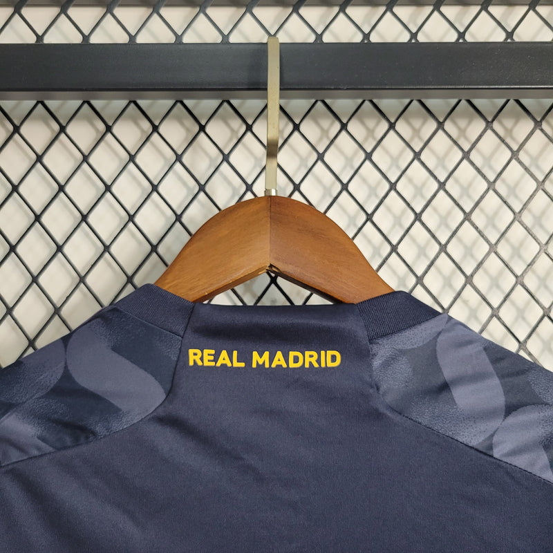 comprar-camisa-camiseta-blusa-do-real-madrid-ii-2-feminina-baby-look-reserva-away-segunda-preta-cinza-da-temporada-2023/24-23/24-nova-lançamento-vinicius-junior-jr-modric-bellingham-rodrygo-arda-guler-tailandesa