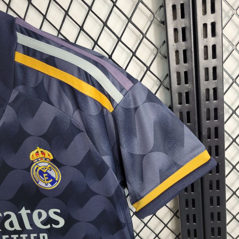 comprar-camisa-camiseta-blusa-do-real-madrid-ii-2-feminina-baby-look-reserva-away-segunda-preta-cinza-da-temporada-2023/24-23/24-nova-lançamento-vinicius-junior-jr-modric-bellingham-rodrygo-arda-guler-tailandesa