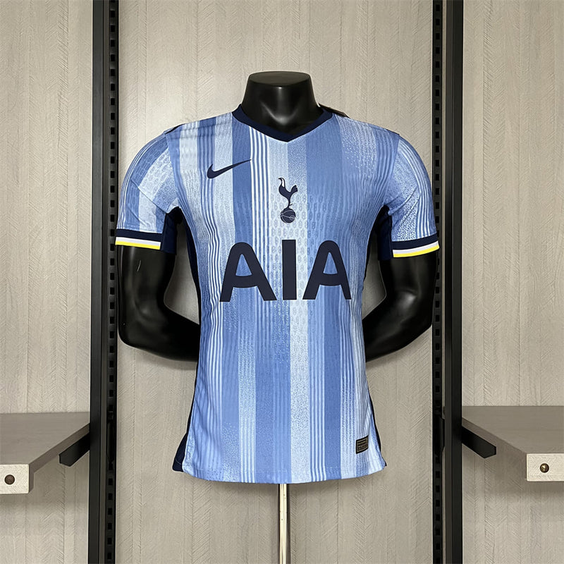 comprar-camisa-camiseta-blusa-do-tottenham-nova-lançamento-nike-da-temporada-2024/25-24/25-ii-2-segunda-reserva-away-visitante-azul-travis-scott-masculina-versão-modelo-jogador-player-tailandesa-réplica-pro-mantos-richarlison