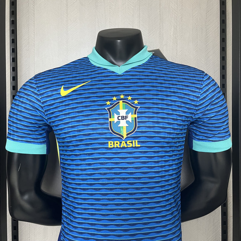 comprar-camisa-camiseta-do-brasil-seleção-brasileira-nova-lançamento-da-temporada-2024/25-24/25-copa-américa-nike-ii-2-segunda-reserva-away-visitante-azul-neymar-jr-vinicius-rodrygo-masculina-versão-modelo-jogador-player-tailandesa