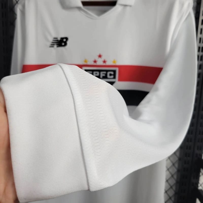 Camisa Torcedor São Paulo I 2024/25 Manga Longa - Masculina