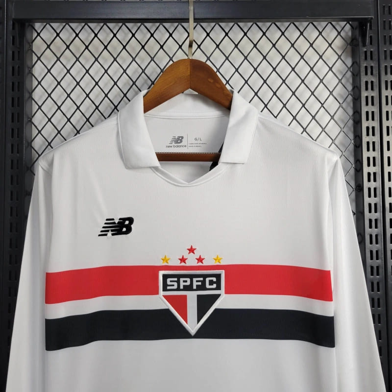 Camisa Torcedor São Paulo I 2024/25 Manga Longa - Masculina