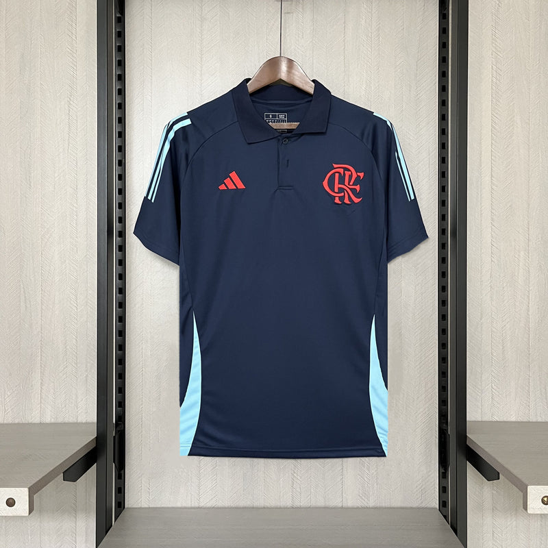 comprar camisa camiseta blusa do flamengo nova lançamento da temporada 2025/26 25/26 gola polo de treino treinamento viagem azul escuro masculina tailandesa réplica pro mantos