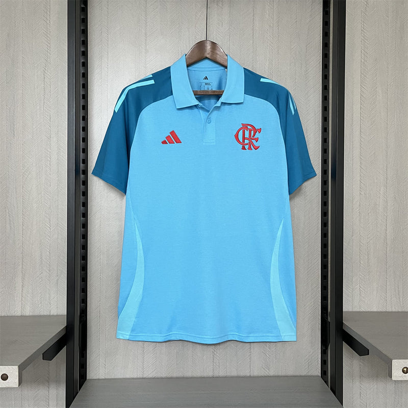 comprar camisa camiseta blusa do flamengo nova lançamento da temporada 2025/26 25/26 gola polo de treino treinamento viagem azul masculina tailandesa réplica pro mantos