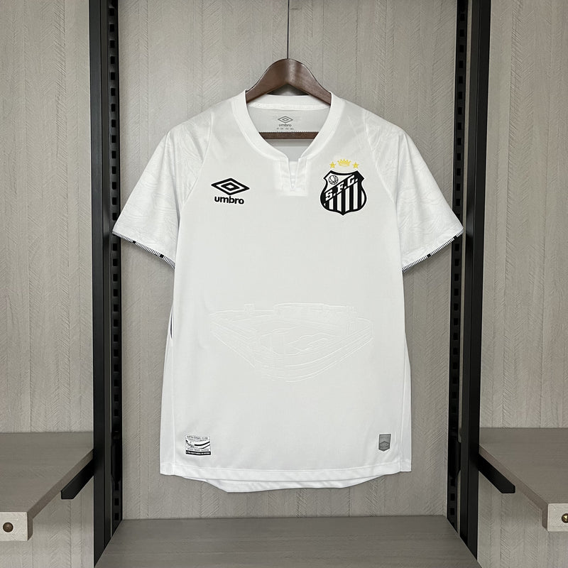 comprar camisa camiseta blusa do santos temporada 2024/25 24/25 umbro neymar jr i 1 titular principal primeira home branca vila belmiro masculina versão torcedor tailandesa réplica pro mantos