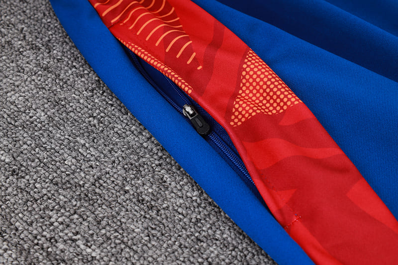 Conjunto de Frio Jaqueta Treino Espanha 2024/25 - Vermelho e Azul