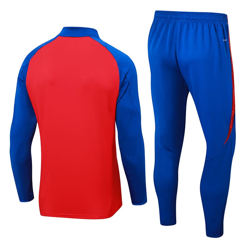 Conjunto de Frio Jaqueta Treino Espanha 2024/25 - Vermelho e Azul