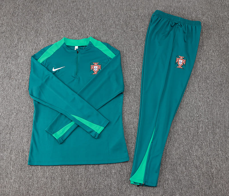 Conjunto de Frio Jaqueta Treino Portugal 2024/25 - Verde