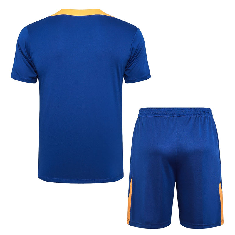 Conjunto Camisa e Calção Holanda Treino 2024/25 - Azul