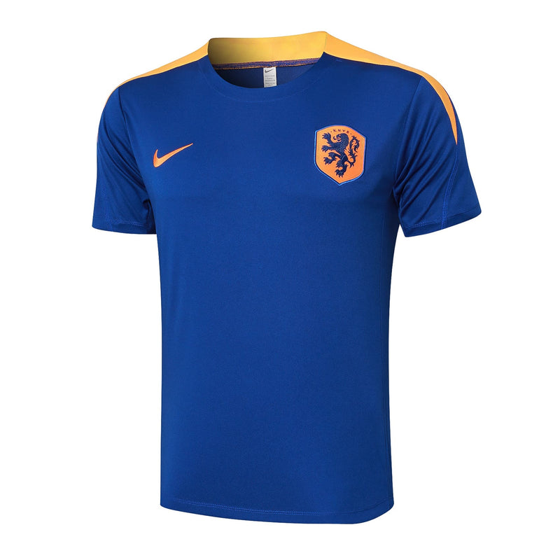 Conjunto Camisa e Calção Holanda Treino 2024/25 - Azul