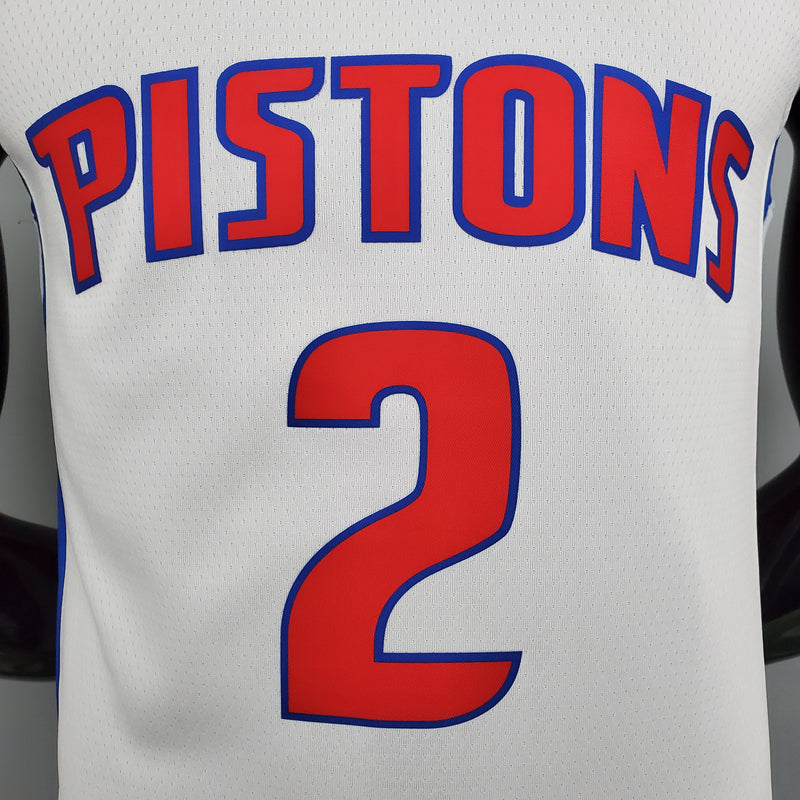 Camisa Regata Detroit Pistons Association Edition 2022 - Branca