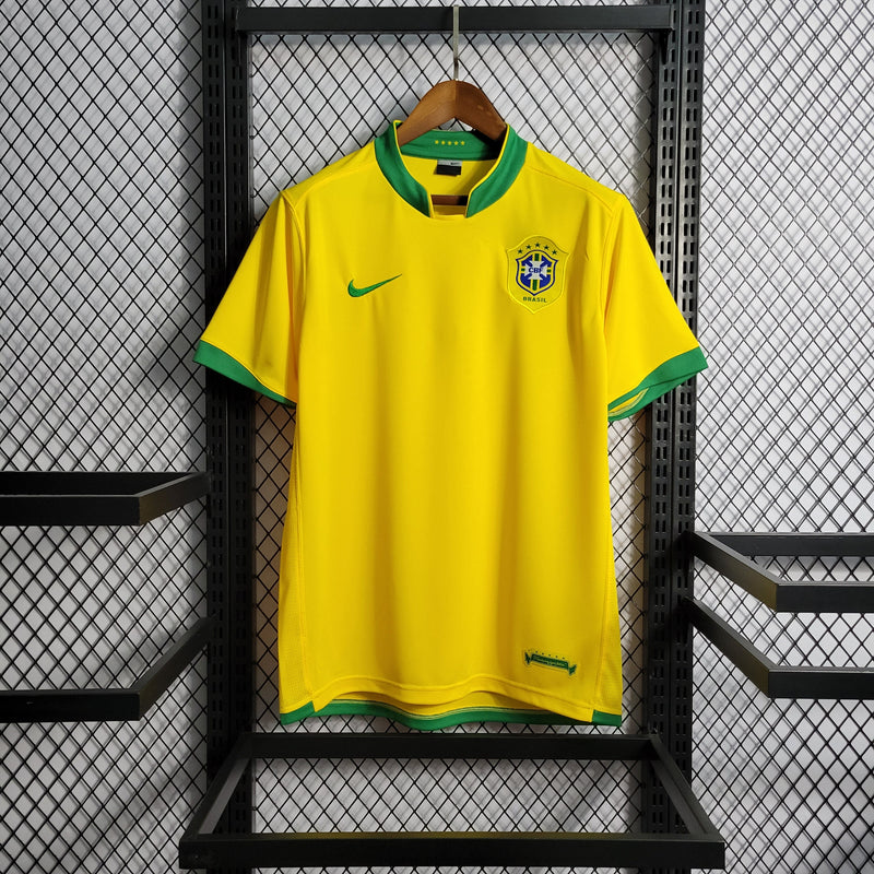 Camiseta Retro Brasil Primera Equipación 2006 - Hombre