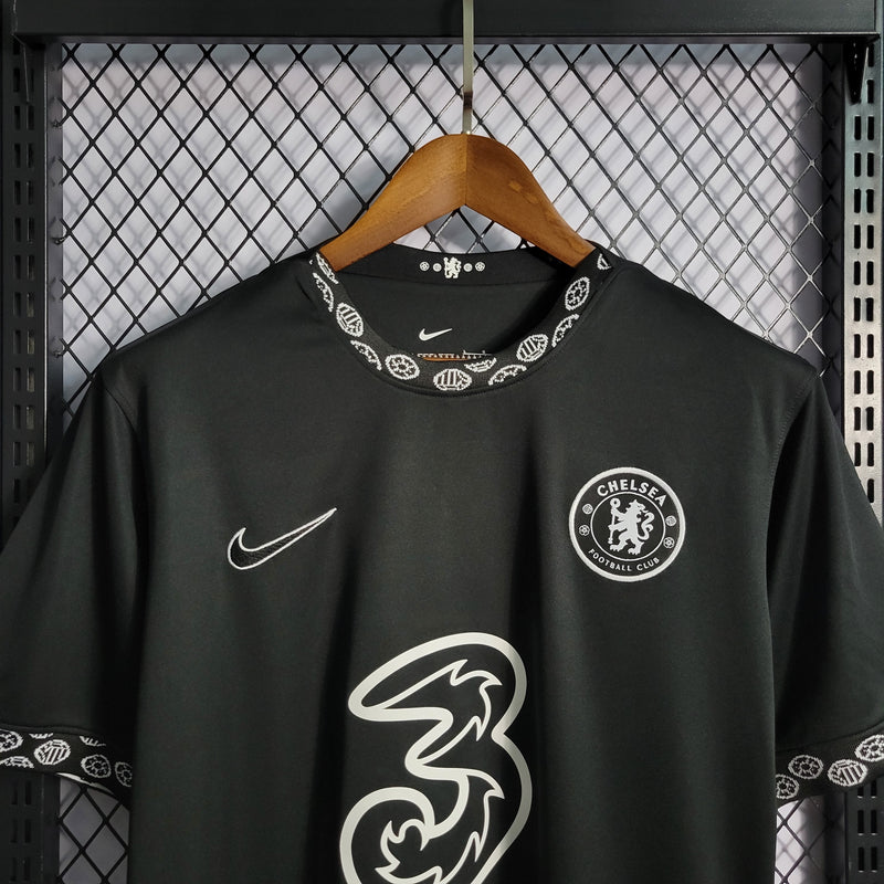 Camiseta de aficionado del Chelsea negra 2022/23 - Hombre