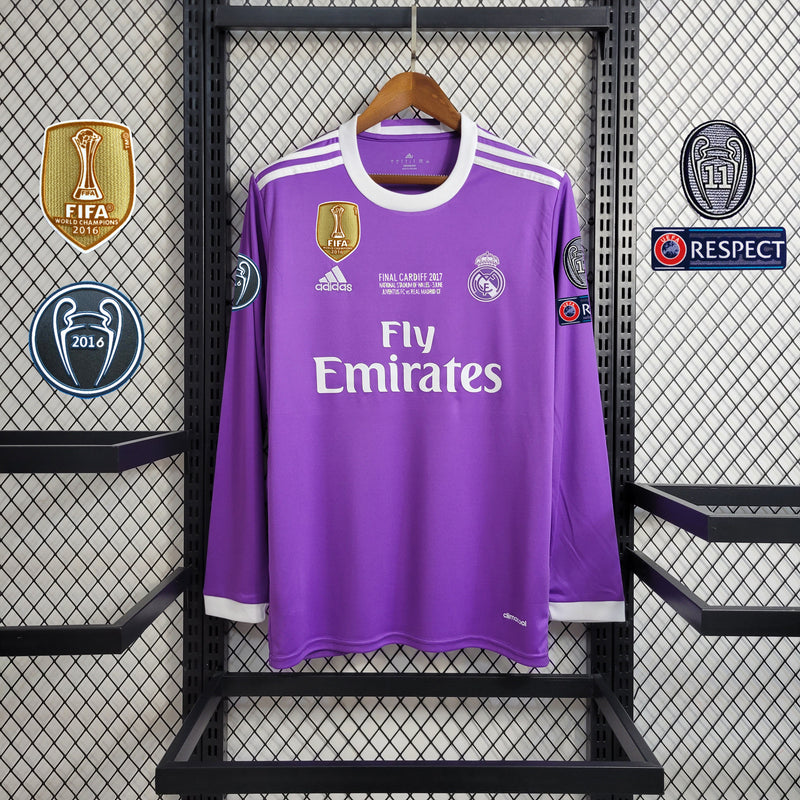 Camiseta retro manga larga Real Madrid II 2016/17 - Hombre