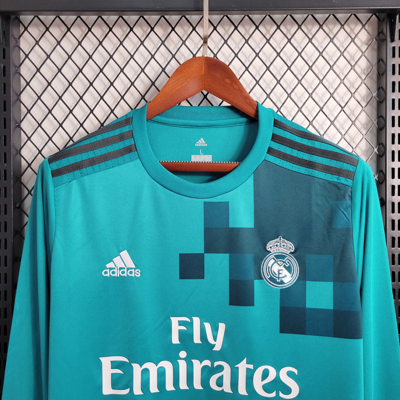 Camisa Retrô Real Madrid III 2017/18 Manga Longa - Masculina