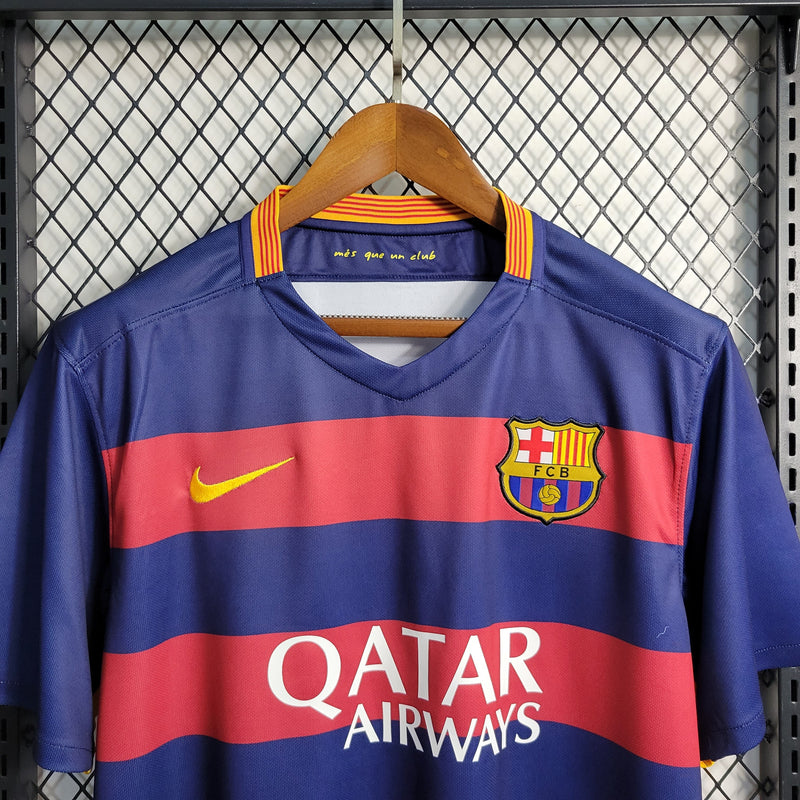 Camiseta Retro Barcelona Primera Equipación 2015/16 - Hombre