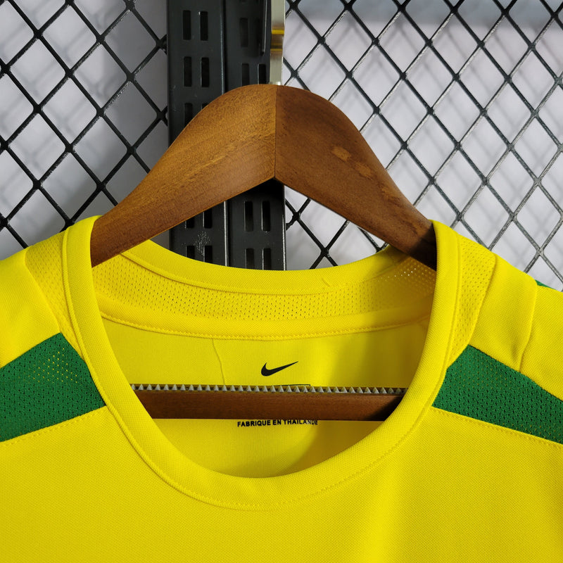 Camiseta Brasil I 2002 Retro Hombre