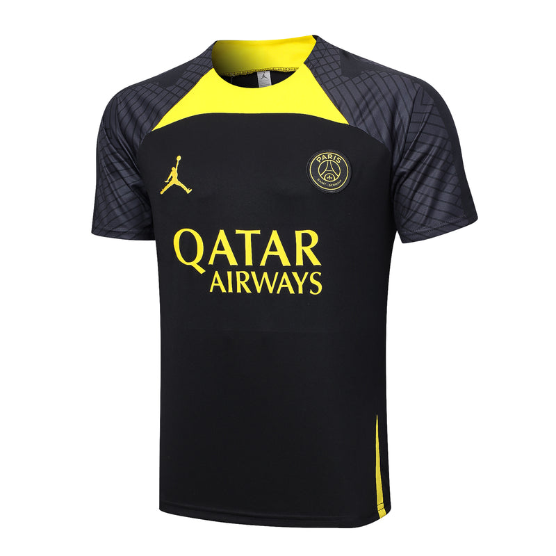 Conjunto Camisa e Calção PSG Treino 2023/24 - Preto