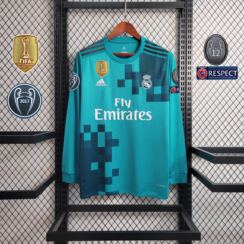 Camisa Retrô Real Madrid III 2017/18 Manga Longa - Masculina